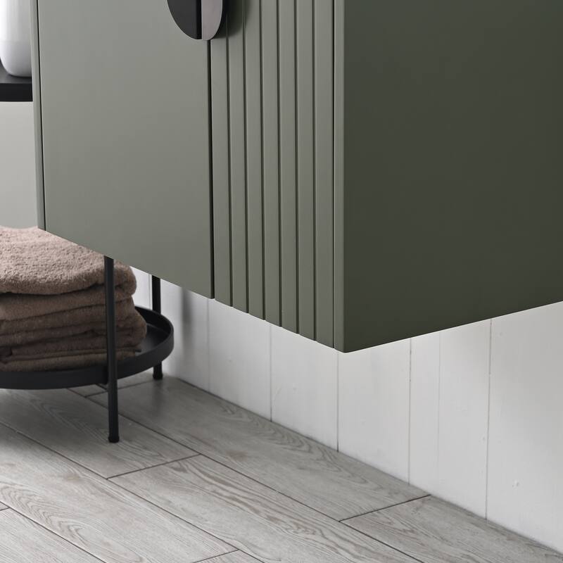 Floating Bathroom Vanity with Sink, Wood Bathroom Vanity Cabinet