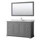 Option Dark Gray / White Carrara Marble Top / Polished
