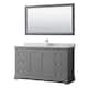 Option Dark Gray / White Carrara Marble Top / Polished