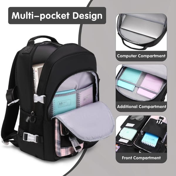 back to school laptop backpack 12 Wholesale 18" Bungee Laptop Backpacks in 11 Colors & 12 Bulk School  Supply Kits of Your Choice