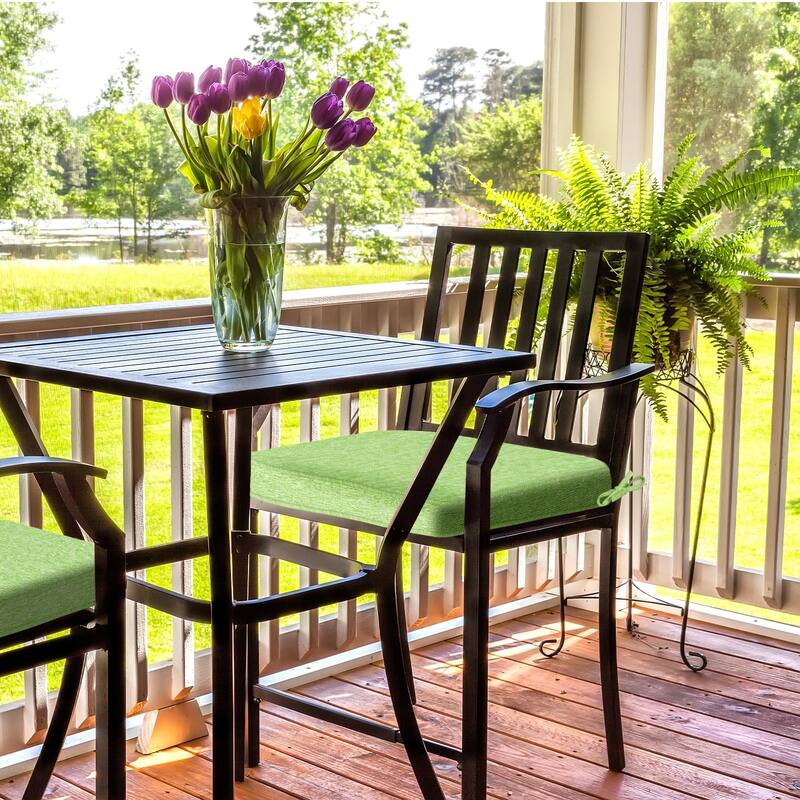 Aoodor Outdoor Dining Chair Cushions Set of 4, Waterproof Patio Furniture Seat Cushions, 18 x 19 inch - 18"x19"