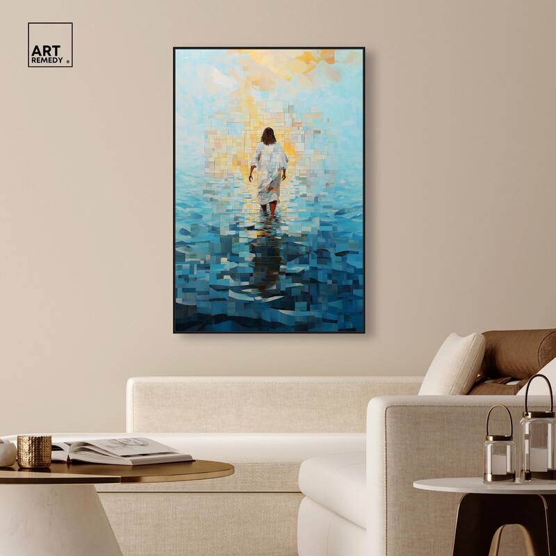 Water Walker Mosaic II Canvas by Art Remedy