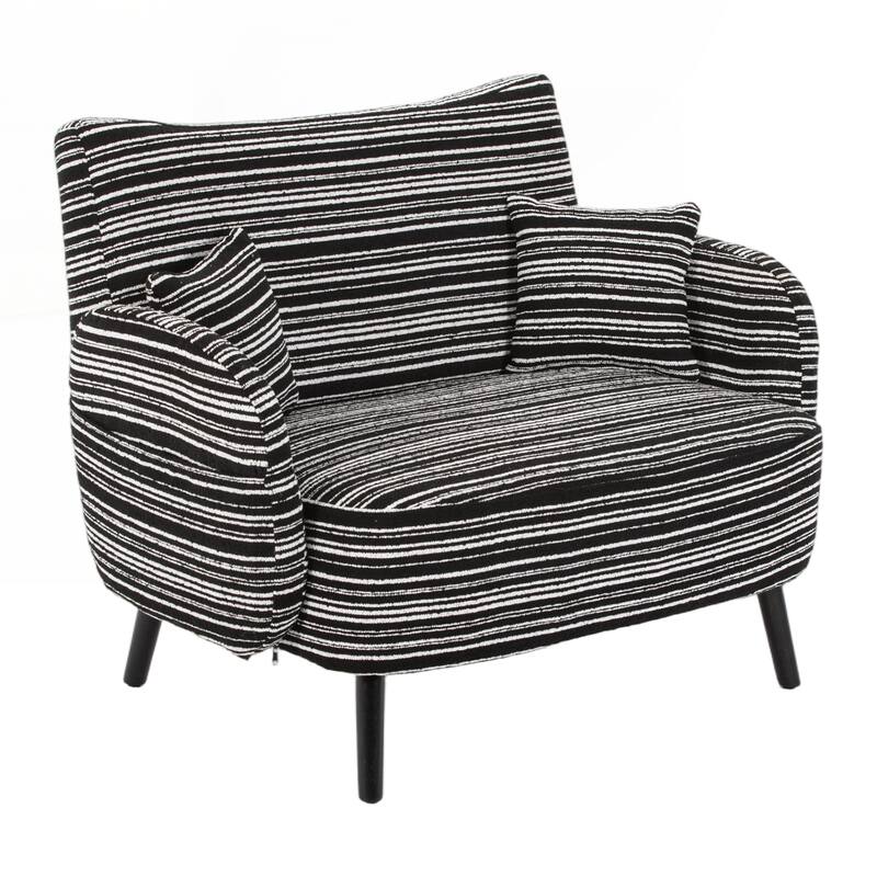 Modern style two-seater sofa with ultra-comfortable armrests, armrest pillows