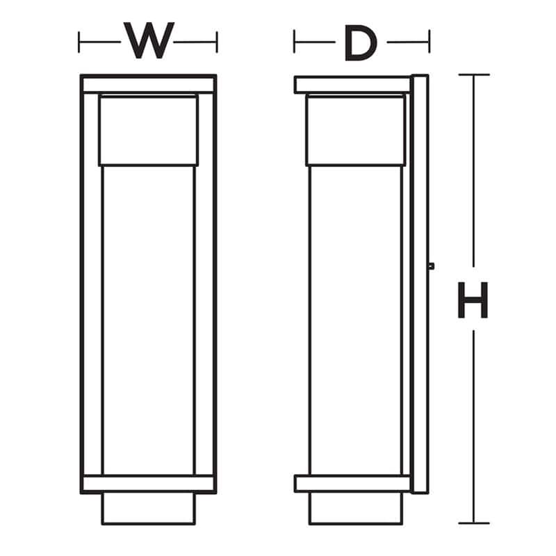 AFX Vasari Black LED Outdoor Sconce