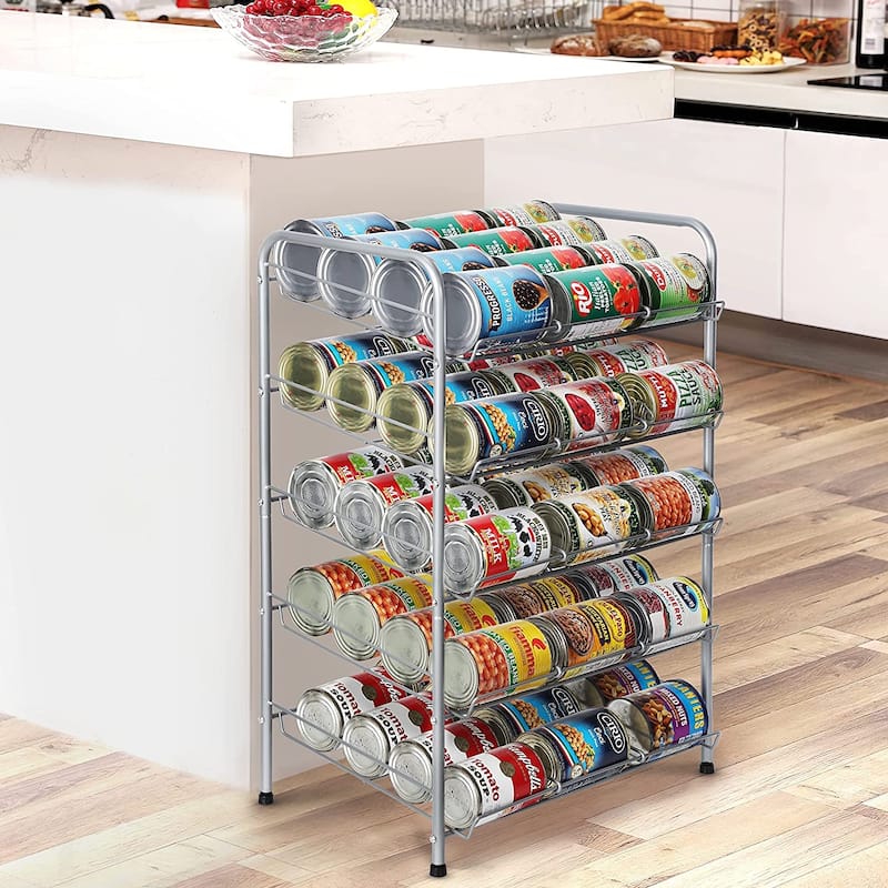 Can Organizer Can Good Organizer for Pantry - Silver - 5 Tier