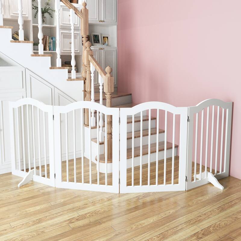 27.6" Height Tall Freestanding Pet Gate