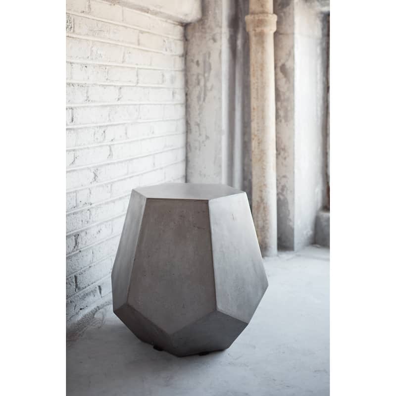 Urbia Faceted Concrete Stool