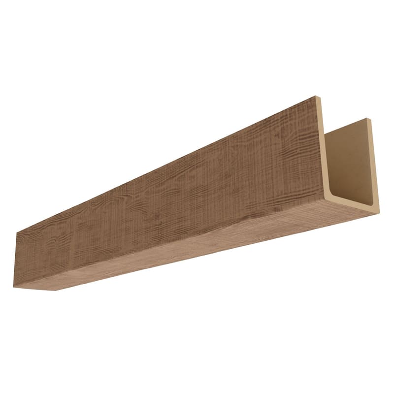 3-Sided (U-Beam) Rustic Sawn HeritageTimber Faux Wood Ceiling Beam