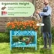 preview thumbnail 16 of 28, Gymax HIPS Raised Garden Bed Poly Wood Elevated Planter Box w/ Legs &