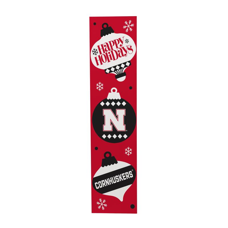 47" Double Sided Seasonal Porch Leaner, University of Nebraska - 47" x 11.25"