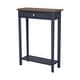 preview thumbnail 6 of 20, Marnie Two-tone 1-drawer Solid Wood Console Accent Table with Shelf by East at Main