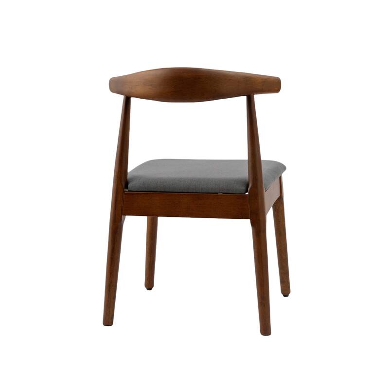 Modern 2 Piece Fabric Solid Wood Kitchen Dining Chair with Cushions and Backrest for Dining Room Kitchen Living Room Bedroom
