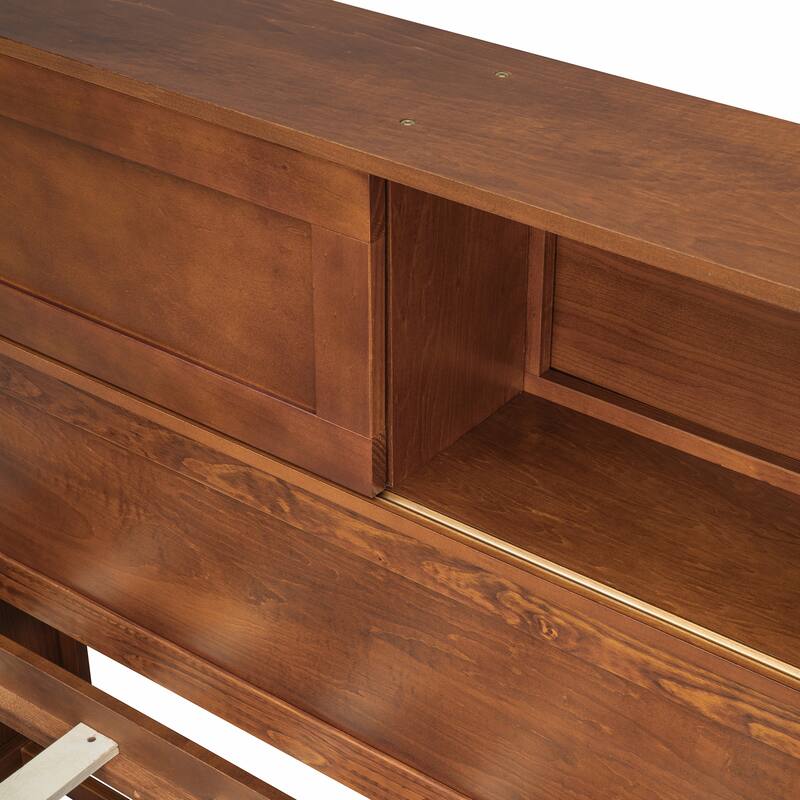 Versatile Wooden Daybed with Multiple Functionalities and Storage