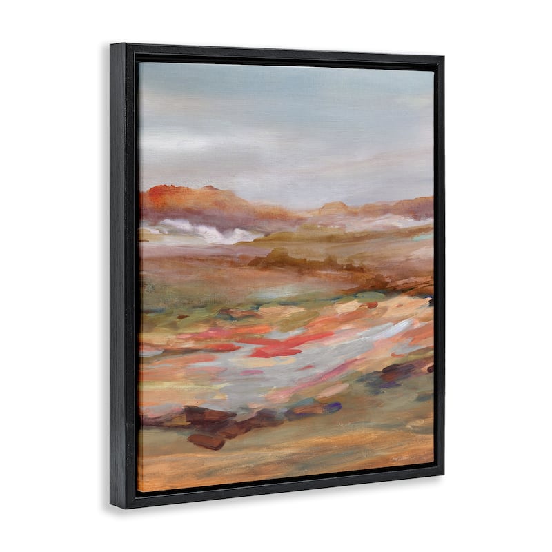 Stupell Dynamic Abstract Desert Framed Floater Canvas Wall Art Design By Carol Robinson