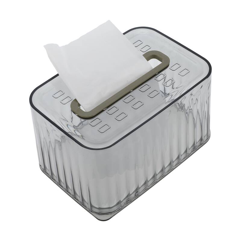 1 Pc Clear Tissue Box Cover for Bedroom Table