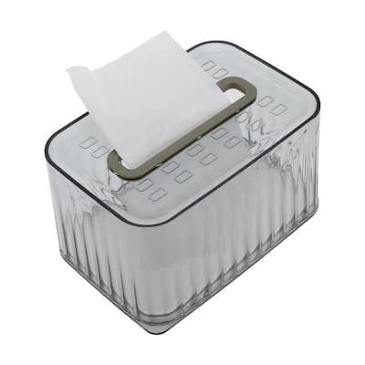 1 Pc Clear Tissue Box Cover for Bedroom Table