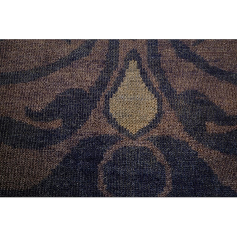 Abstract Oriental Area Rug Handmade Wool Carpet - 5'0" x 7'10"