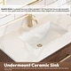 preview thumbnail 86 of 106, Cristo Floating Bath Vanity with White Quartz Stone Top and Mirror
