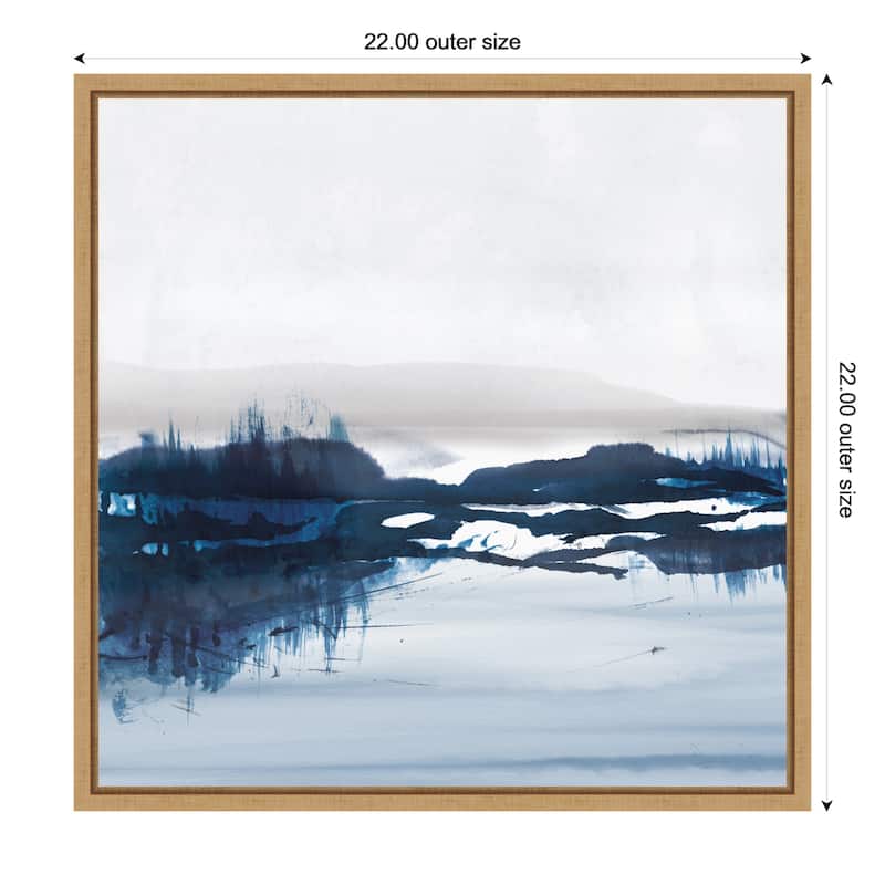 Sea View by Dan Hobday (22 x 22 in.), Framed Canvas Wall Art Print