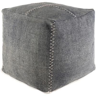 Ema Stitched Cottage Pouf