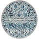 preview thumbnail 11 of 9, Livabliss Ember Boho Machine Washable Area Rug Teal - 6'7" Round