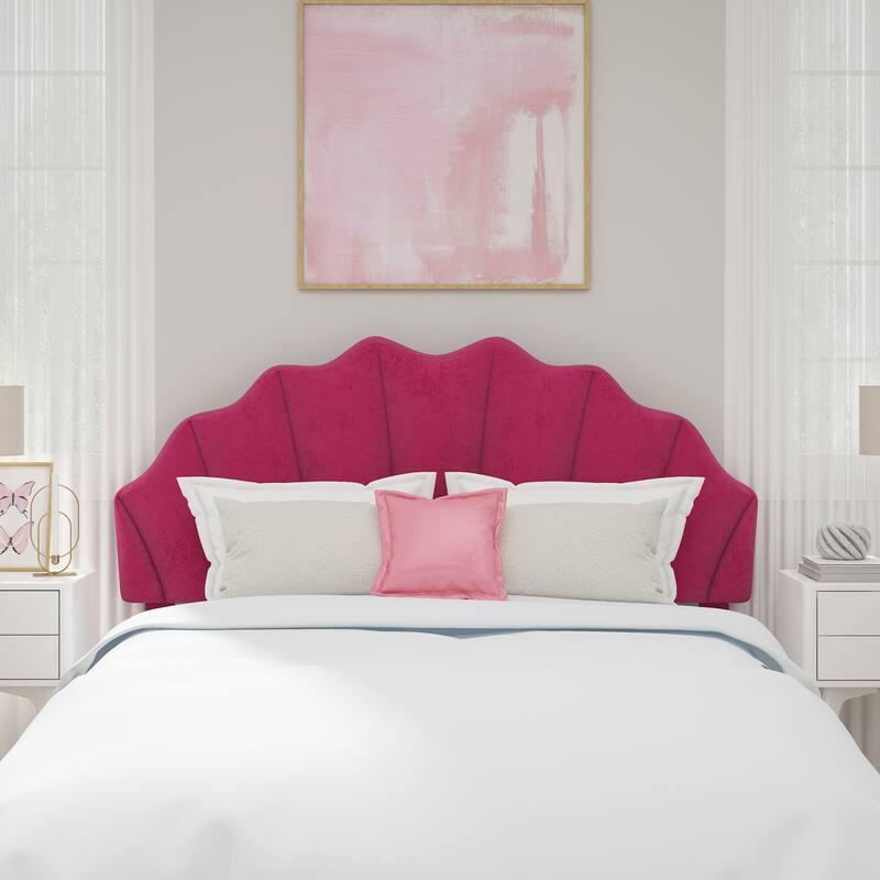 Living Essentials by Hillsdale Elina Upholstered Twin Headboard, Pink