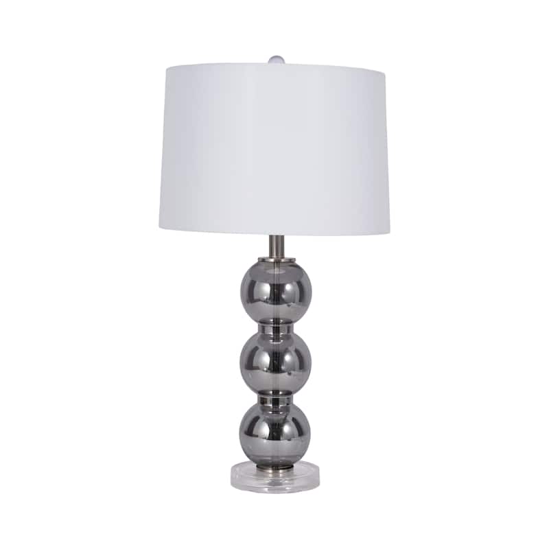 Sagebrook Home 29" Stacked Glass Ball Table Lamp With Crystal Base - 16" x 16" x 29"