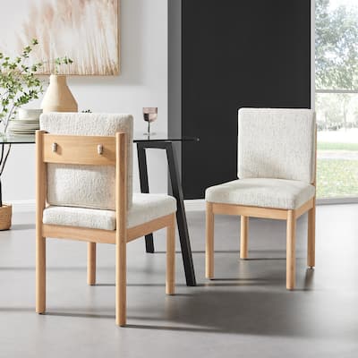 NPD Furniture Melvin Fabric Dining Side Chair (Set of 2)