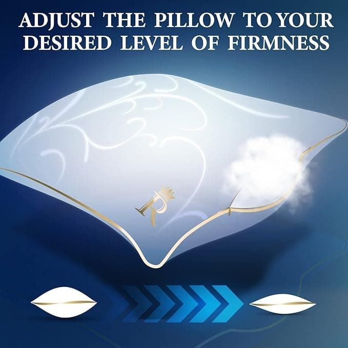 ROYAL THERAPY Professional Hotel Pillows (2-Pack) - A Set of Premium Plush Gel Microfiber Hypoallergenic Bed Pillows