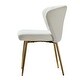 preview thumbnail 101 of 105, Luna Modern Glam Upholstered Tufted Back Side Accent Dining Chair with Small Base by HULALA HOME