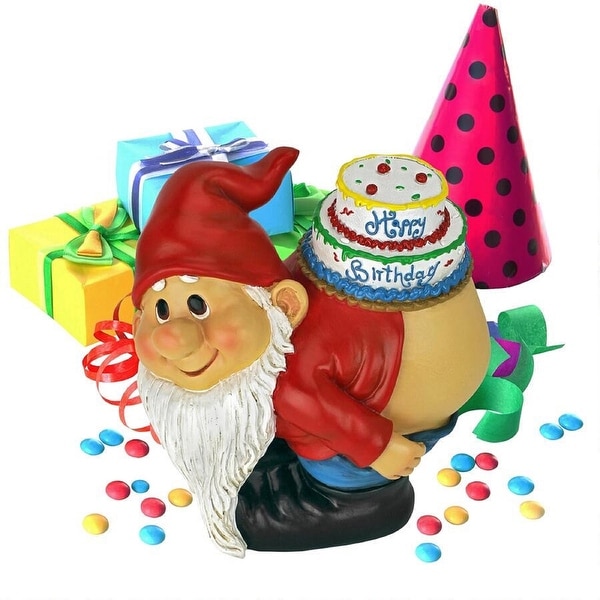 7.5" The mooning Birthday Indoor/Outdoor Garden Gnome - N/A