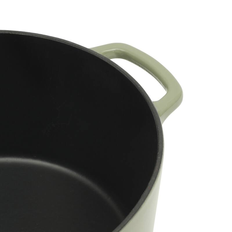 Sur La Table Enamel-Coated Cast Iron Dutch Oven Pot with Oven Safe Glass Lid, Oven-to-Table Cookware for Stews & Braising