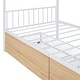 preview thumbnail 28 of 54, Metal House Bed with Two Drawers & Roof