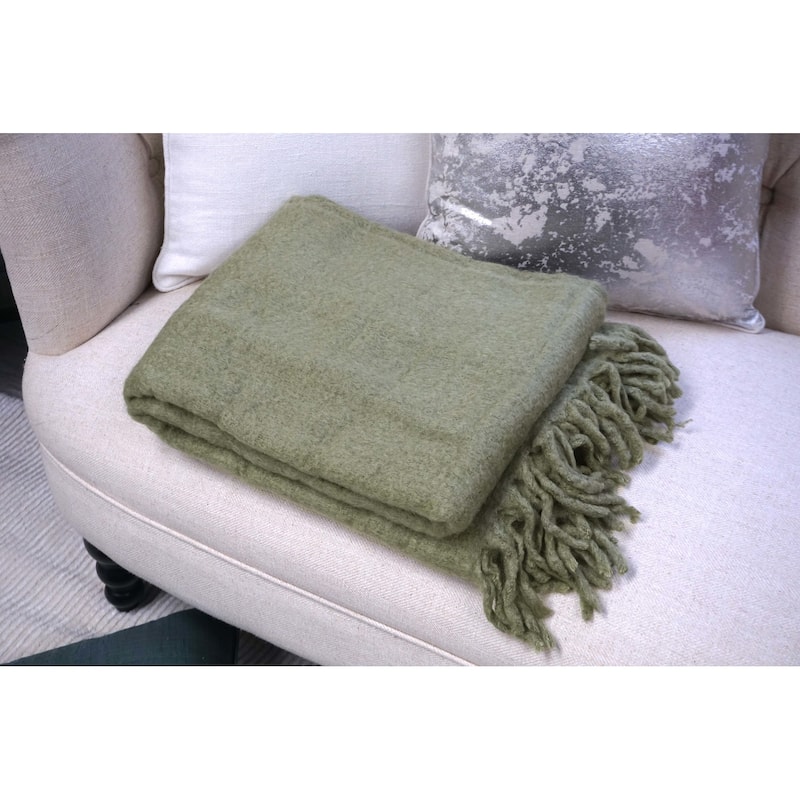 Handcrafted 100% Wool Throw Blanket