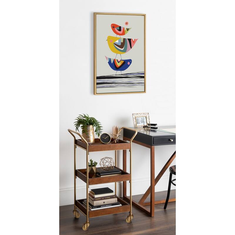Kate and Laurel Sylvie The Family Tree Framed Canvas By Rachel Lee