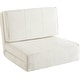 preview thumbnail 1 of 14, Urban Shop Ultra Suede Convertible Flip Chair White