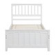 preview thumbnail 10 of 16, Wood Platform Bed with Headboard & Footboard - Twin Size, Durable Design