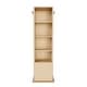 preview thumbnail 13 of 16, Anmytek 360 Rotating Jewelry Cabinet, Full Length Mirror Standing Storage Cabinet with Coat Rack and Open Shelves, Walnut
