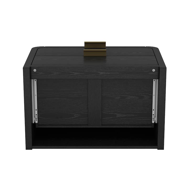 Manhattan Comfort Grace Modern Nightstand with 4 Drawers Set of 2