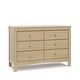 preview thumbnail 16 of 49, Graco Noah 6 Drawer Double Dresser Driftwood