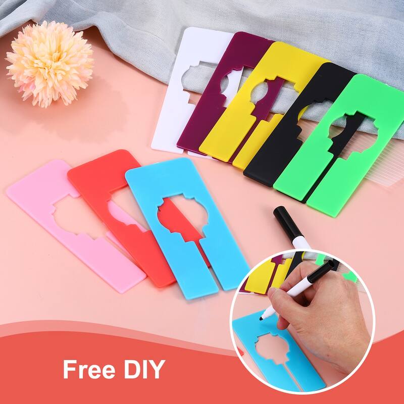 Clothes Dividers 10 Pack Rectangle with Marker Pen