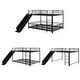 preview thumbnail 12 of 22, Metal Bunk Bed with Slide and Guardrails