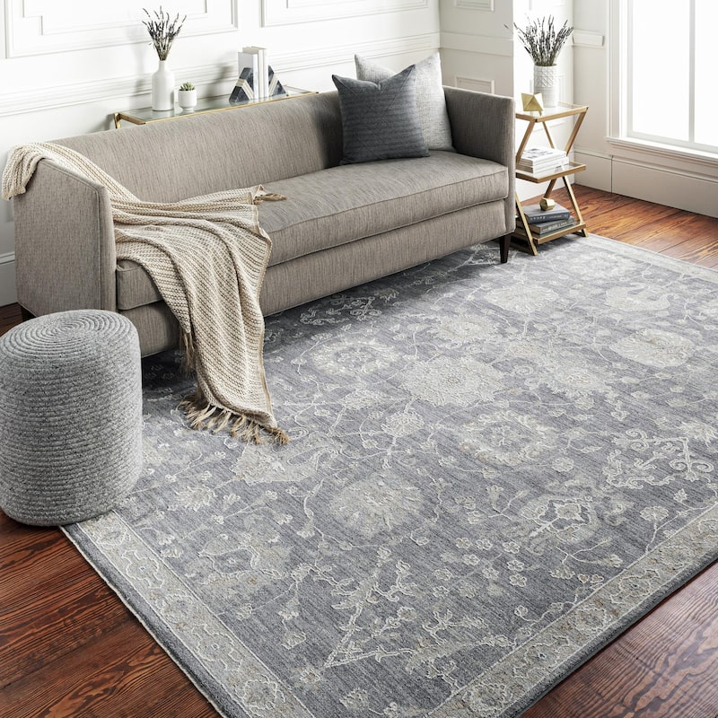 Livabliss Avant Garde Updated Traditional Medallion Area Rug - Charcoal - 9' x 12' 2"