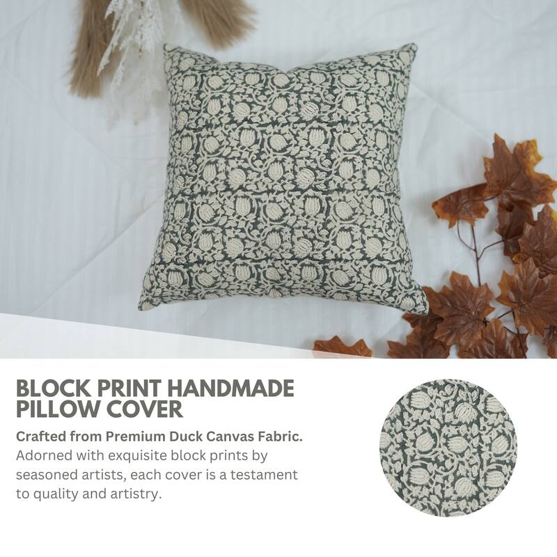 Fabdivine Floral Handcrafted Throw Home Décor Pillow Cover Or Cushion Case