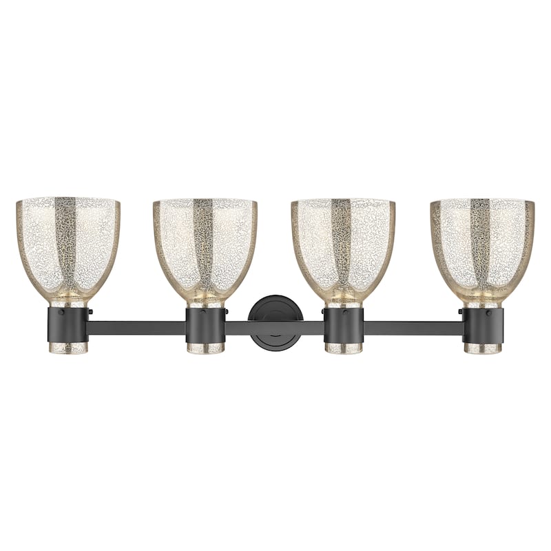 Innovations Lighting Downtown Urban - Lawton Bell - 4 Light 34" Wall-Mounted Bath Vanity Light