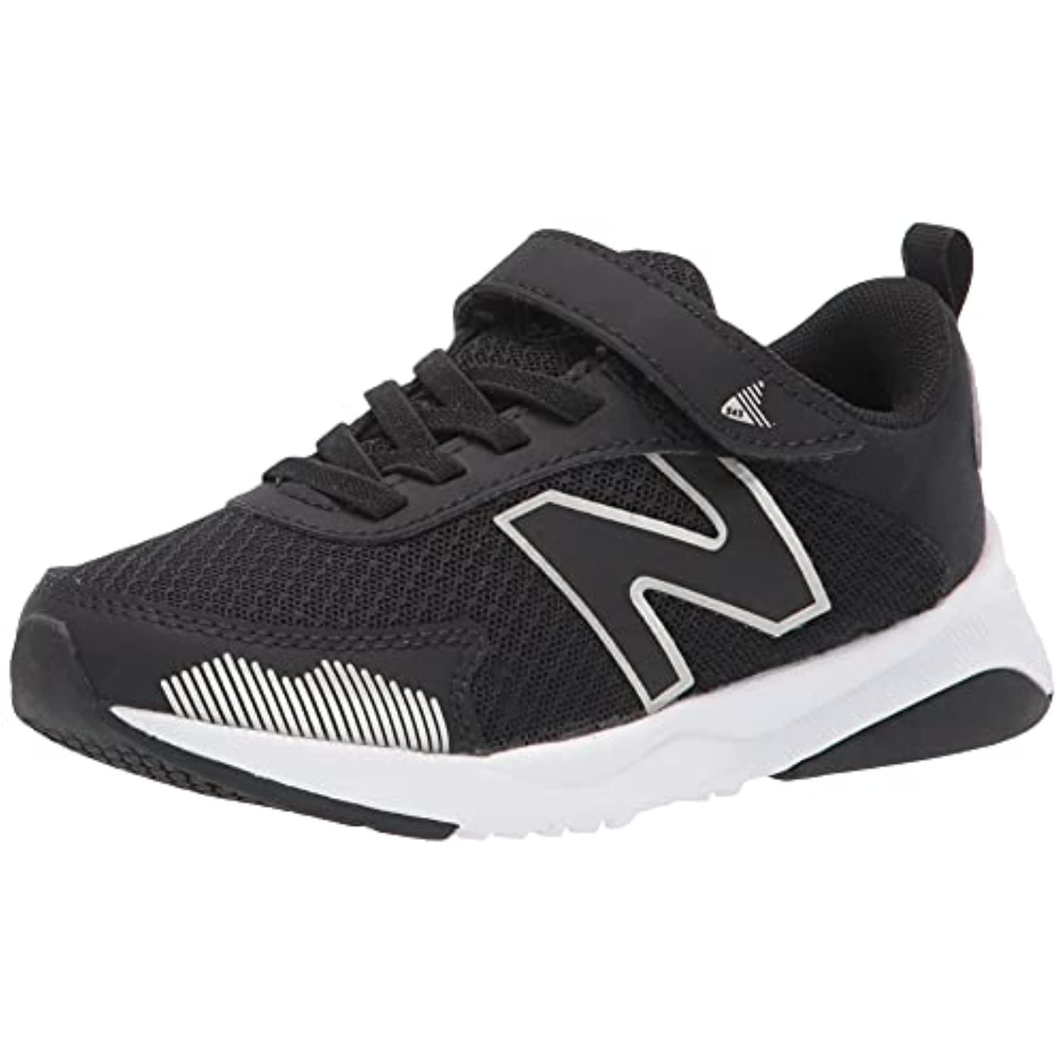 New Balance Baby Boys Dynasoft 545 V1 Hook And Loop Running Shoe Black White Silver Metallic Overstock 34550567