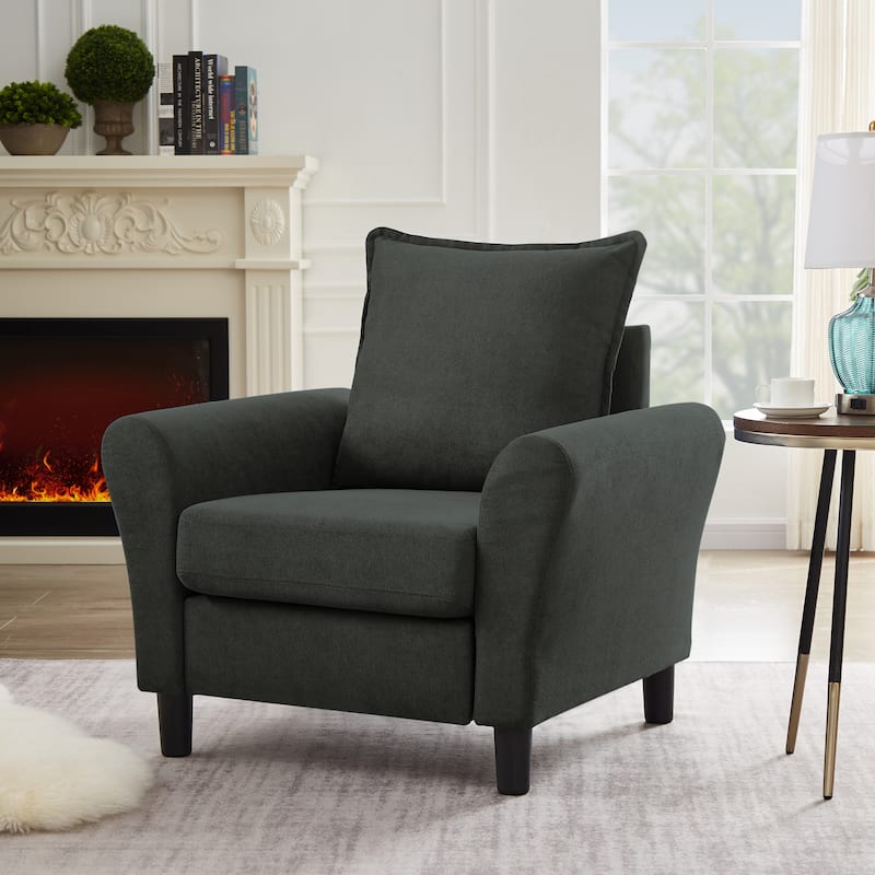 Modern Accent Chair Comfy Upholstered Armchair for Living Room