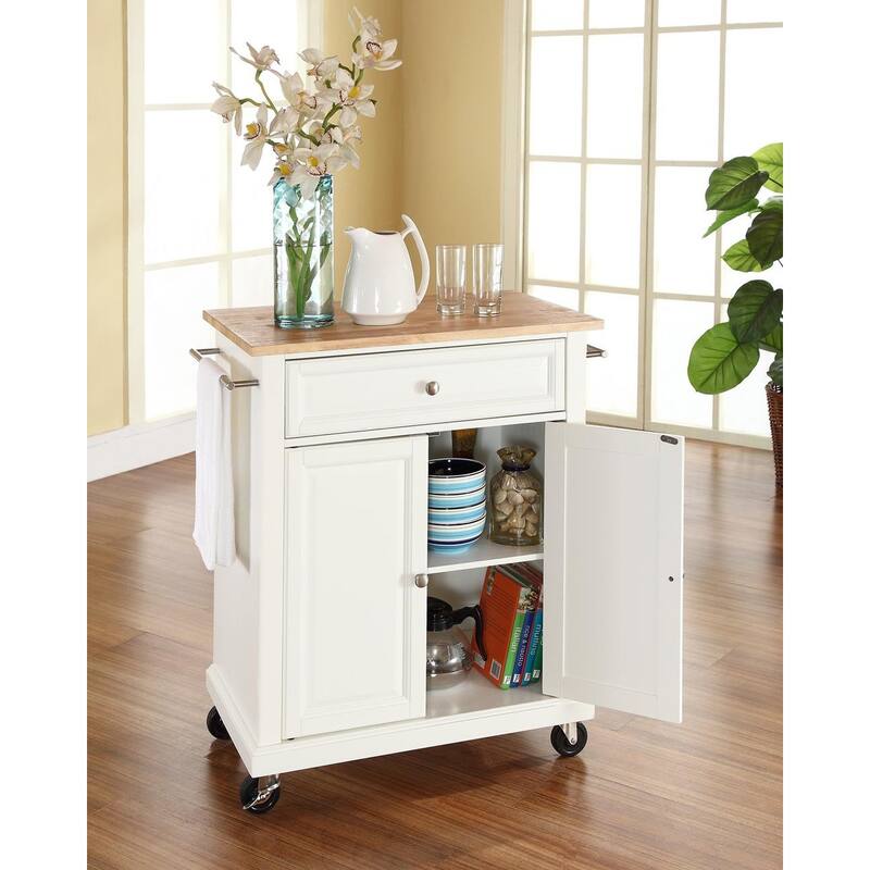 Kitchen Island Cart with Granite Top & Casters - Mobile Kitchen Storage Island - Modern Kitchen Island