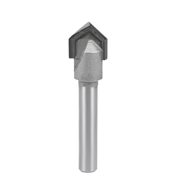 Router Bit 1/4 Shank 1/2¡° Dia 90 Degree V Type End Mill Carbide Edge Trimmer - 1/4X1/2"