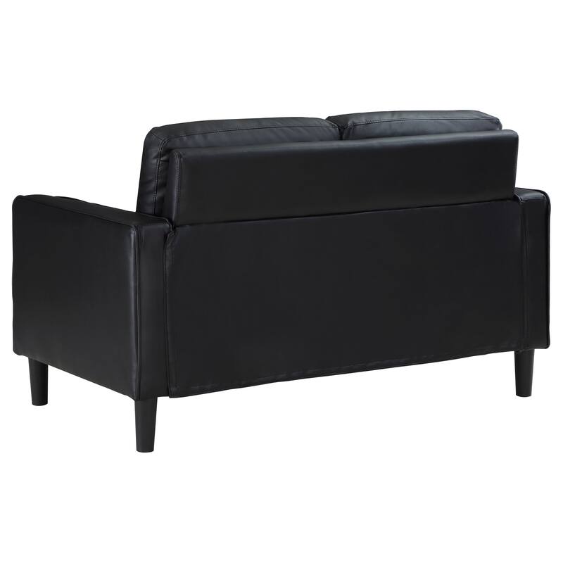 Ruth Transitional Upholstered Track Arm Loveseat